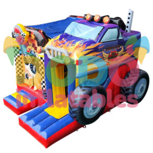 Hoppborg Monstertruck med rutschkana